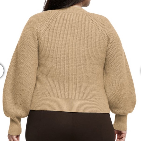 Banana Republic Women's Tan Knit Button Front Cardigan XXL NEW - Picture 2 of 11